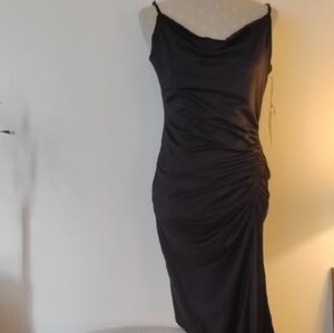 Haute Monde Black Asymmetrical Dress